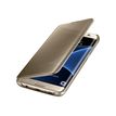 Samsung Clear View Cover EF-ZG935 - Flip cover voor mobiele telefoon - goud - voor Galaxy S7 edge