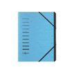 Pagna Office - Ordnermap - 7 compartimenten - 7 onderdelen - A4 - met tabbladen - lichtblauw