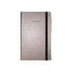 Legami Metallic Collection - Carnet de notes - 13 x 21 cm - ligné - 192 pages - diamant gris