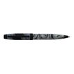 Enzo Varini Taormina Carena - Mini stylo à bille acier blanc motif noir