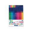 STAEDTLER triplus color 323 - Pen met vezelpunt - assortiment fonkelende kleuren - inkt op waterbasis - 1 mm - pak van 26