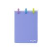 ATOMA Tutti Frutti - cahier de notes 78 x 107 mm -120 pages - petits carreaux (5x5 mm) - bleu transparent