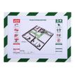 3130630392071-Exacompta - Cadre d'affichage magnétique de sécurité bicolore - A4 - vert/blanc-Avant-1