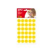 APLI kids - decoratiesticker - 180 stuks - rond - 20 mm diameter - 6 vellen - geel