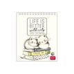 Legami Special Edition - Calendrier 2024 - 12 x 14,5 cm - chats endormis