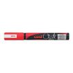 Uni Chalk PWE-5M - Marker - niet permanent - rood - pigmentinkt op waterbasis - 1.8-2.5 mm - gemiddeld