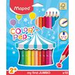 Maped Color'Peps Jumbo - 18 Crayons de couleur