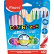 Maped Color'Peps Cardboard Packs - Pen met vezelpunt - verschillende kleuren - 3.6 mm - gemiddeld - pak van 12