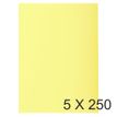 Exacompta Super 60 - 5 Paquets de 250 Sous-chemises - 60 gr - jaune canari