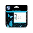 HP 70 - blauw, groen - printkop