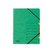 Pagna Easy - Ordnermap - 7 compartimenten - 7 onderdelen - voorgedrukt: 1-7 - met tabbladen - groen