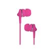 TX AD01 - In-ear hoofdtelefoons met micro - inwendig - met bekabeling - 3,5 mm-stekker - roze