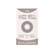 Exacompta - Registratiekaart - 75 x 125 mm - wit - van ruiten voorzien (pak van 100)