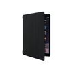 Muvit Smart Stand - Flip cover voor tablet - polyurethaan, polycarbonaat - zwart - voor Apple 12.9-inch iPad Pro (1e generatie, 2e generatie)