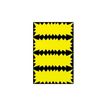 Apli Agipa - 400 cartons flash fluo - jaune - 3,5 x 9 cm