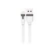 MUVIT - Lightning-kabel - USB (M) naar Lightning (M) - 1 m - wit - gevormd, vlak - voor Apple iPad/iPhone/iPod (Lightning)
