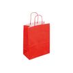 Logistipack - Geschenktasje - uitbreidbaar - 23 cm x 12 cm x 30 cm - rood - pak van 50