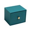 Exacompta OfficeByMe - Boîte à photos/fiches A6 - 1 tiroir - 4 intercalaires - bleu canard