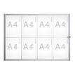 MAULextraslim - Whiteboard met frame - 615 x 880 mm - 8 x A4 - staal met deklaag - magnetisch - zilveren aluminium frame