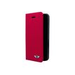 MINI Folio case - Flip cover voor mobiele telefoon - polyurethaan - rood, you me - voor Apple iPhone 5, 5s