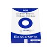 Exacompta - Registratiekaart - A6 - wit - ongekleurd (pak van 100)