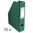 Exacompta - 10 Porte-revues polypro - dos 70 mm - vert - livrés à plat