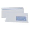 GPV ÉCONOMIQUE - 500 Enveloppes blanches - 110 x 220 mm - autocollantes (sans bande) - 1 fenêtre 45 x 100 mm