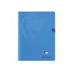 Clairefontaine Mimesys - Cahier polypro 24 x 32 cm - 96 pages - petits carreaux (5x5 mm) - bleu