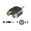 MCL Samar CG-712HQ - Audio-adapter - RCA (V) naar stereo ministekker (M)