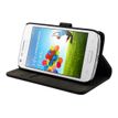 Muvit Slim Folio - Flip cover voor mobiele telefoon - zwart - voor Samsung Galaxy Core Plus