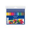 STAEDTLER Noris Club 326 - Pen met vezelpunt - verschillende kleuren - kleurstof voor voedingsmiddelen op waterbasis - 1 mm - pak van 20