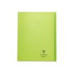 Clairefontaine Koverbook - Notitieboek - geniet - 240 x 320 mm - 48 vellen / 96 pagina's - van ruiten voorzien - groen - polypropyleen (PP)