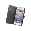 Muvit Customline Wallet Folio - Flip cover voor mobiele telefoon - polyurethaan, polycarbonaat - roze - voor Samsung Galaxy Core Prime