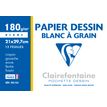 Clairefontaine Dessin à Grain - Tekenpapier - A4 - 12 vellen - wit