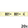 Exacompta - 20 Carnets de 50 tickets de vestiaire 3 volets - 30 x 200 mm - numéroté - jaune