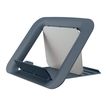 4002432129362-Leitz Ergo Cosy - Support pour ordinateur portable jusqu'à 17" - gris velours-Angle droit-0