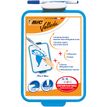 0400009999570-BIC - Ardoise Velleda blanche - 19 x 26 cm - double face grands carreaux (seyes) - cadre bleu-P_999957_2-1