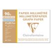 3329680975536-Clairefontaine - Pochette papier à dessin millimétré - 12 feuilles - A4 - 90G-P_999991232_1-0