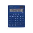Calculatrice de bureau Maul MXL 12 - 12 chiffres - panneau solaire et pile - bleu