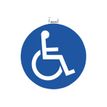 Exacompta - Panneau Parking réservé handicapés - 30 cm de diamètre