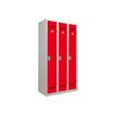 Pierre Henry Clean Industry - Kastje - 3 planken - 3 deuren - grijs, rood