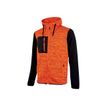 Sweat-shirt zippé col haut - orange fluo - Taille 3XL - Rainbow U-Power