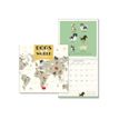 Legami - Calendrier mensuel 2024 - 30 x 29 cm - chiens du monde