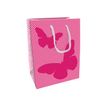 Clairefontaine Pink life Medium - Geschenktasje - 19 cm x 12 cm x 25 cm - Vlinder
