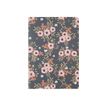 Oberthur Bahia - Carnet de notes souple - A5 - ligné - 200 pages - fleurs roses