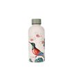 3700572804736-Kiub - Bouteille isotherme fleur oiseau vert 400ml - Collection encyclopedia--0