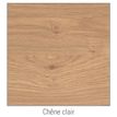 3253310150744-Bureau droit IDRA - Vague à gauche - L160 cm - Pieds alu - plateau imitation Chêne--3