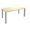 3253310163768-Bureau droit EXPRIM - L140 cm - Plateau imitation Erable - Pieds alu--0