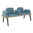 Burocean Ilo - bench - 2 zitplaatsen - textiel, CMHR (Combustion Modified High Resilience)-schuim