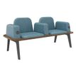 Burocean Ilo - bench - 2 zitplaatsen - textiel, CMHR (Combustion Modified High Resilience)-schuim